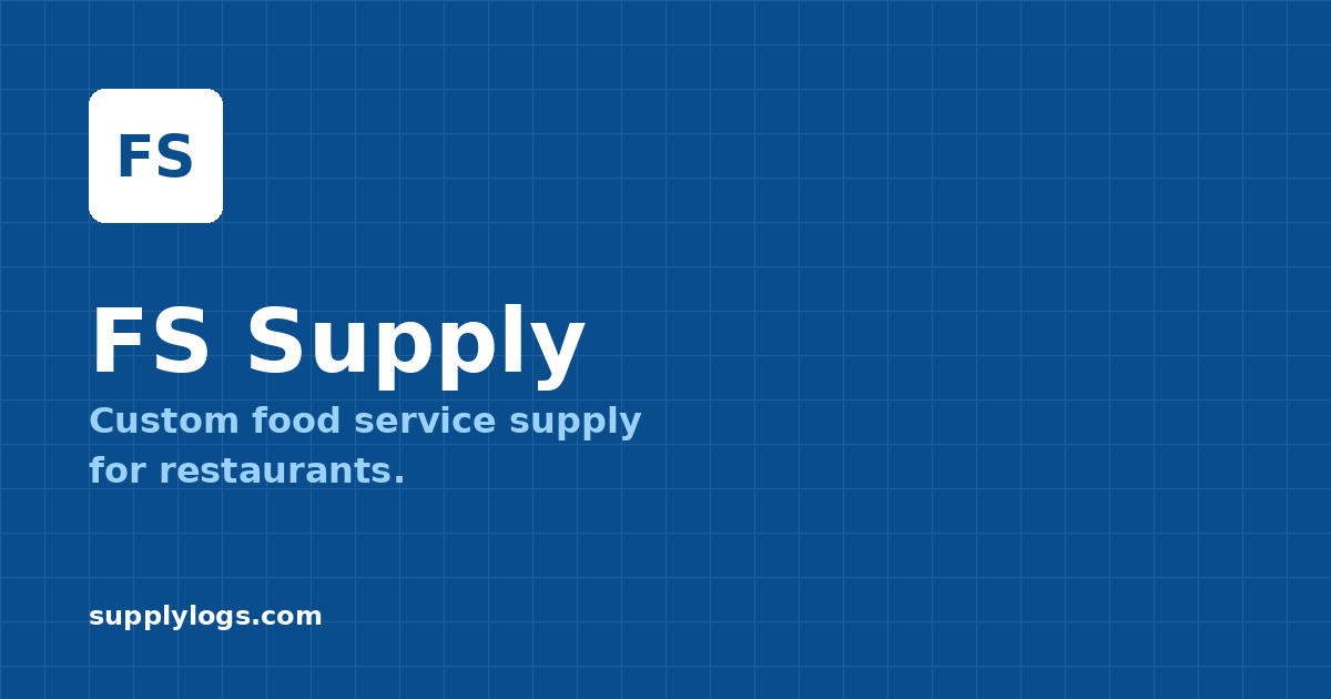 FS Supply — Food Service Supply for Restaurants